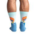 Back view of a person wearing the socks, highlighting the full design.