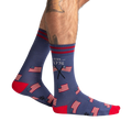 Lifestyle photo showcasing Est. 1776 socks on a person's legs, highlighting the fit and style.