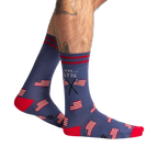 Lifestyle photo showcasing Est. 1776 socks on a person's legs, highlighting the fit and style.