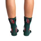 Close-up detail shot of the back of the socks, showing the heel and ankle area.