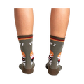 Rear view of the socks, showing the full design detail on the back of each sock.