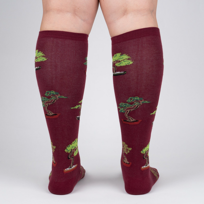 Back view of the socks, highlighting the full design repeat and overall appearance.
