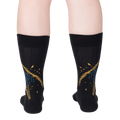 Rear view of the Night Cat socks, emphasizing the back design and the sock's overall aesthetic.