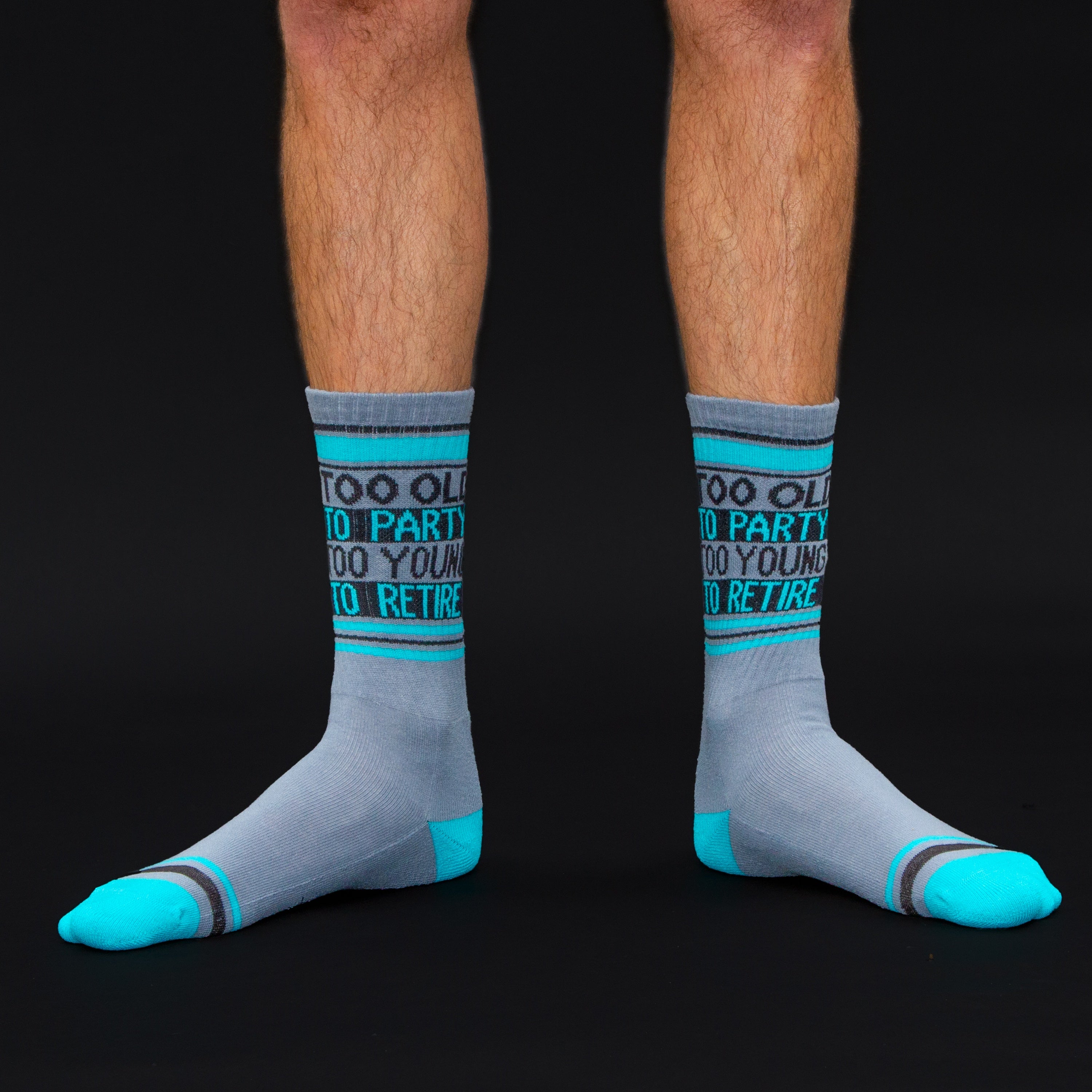 Close-up shot showcasing the sock's design and colors. [lf]