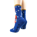 Back view of the socks, highlighting the non-slip grips.