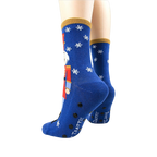 Back view of the socks, highlighting the non-slip grips.