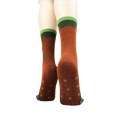 Back view of socks on a model's feet showcasing the grip