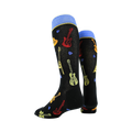 Another view of the guitar socks on a mannequin.