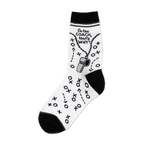 White crew socks with black accents. Design includes a whistle, playbook Xs and Os, and the text 'I'm the COACH, that's WHY!'
