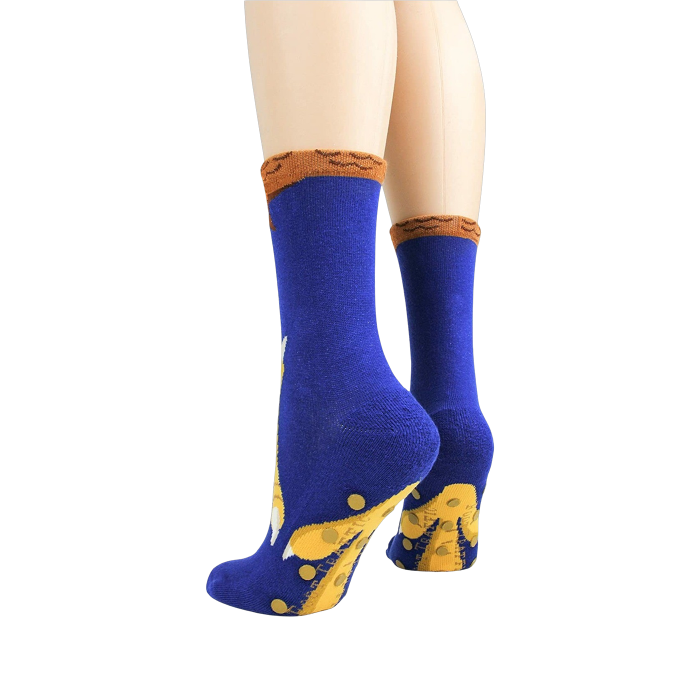 Back view of the socks showing the non-slip grip detail.