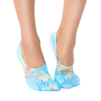 Pair of light blue no-show socks with a world map print and 'Jetsetter' text.  Perfect for travel! [lf]
