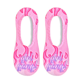 girl gang wedding themed womens pink novelty liner socks