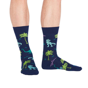 Lifestyle shot showing the socks on a person's feet, showcasing the fit and overall look.