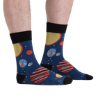 Close-up shot of the Planets Socks, highlighting the detailed planetary designs and colors.