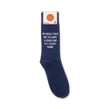 Studio flat lay showing the sock and its packaging.