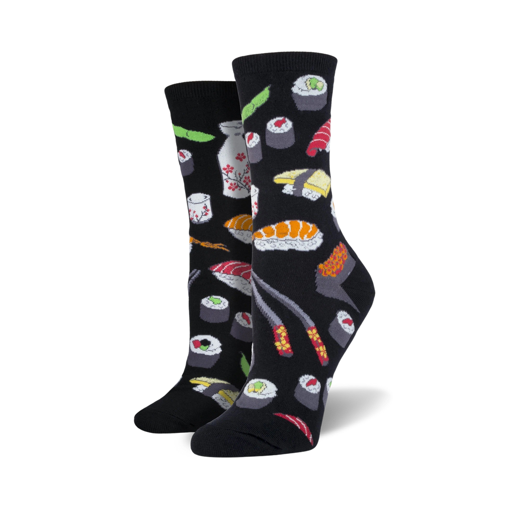 Sushi Womens Food & Drink Crew Socks | Sockologie