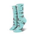 Lifestyle shot of Cativities socks on a woman's feet, showcasing the socks in their natural setting.