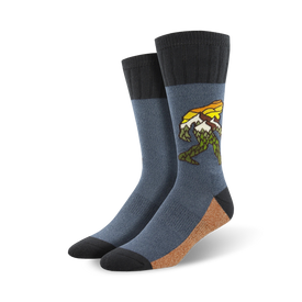leave no trace hiking themed mens multi novelty crew socks