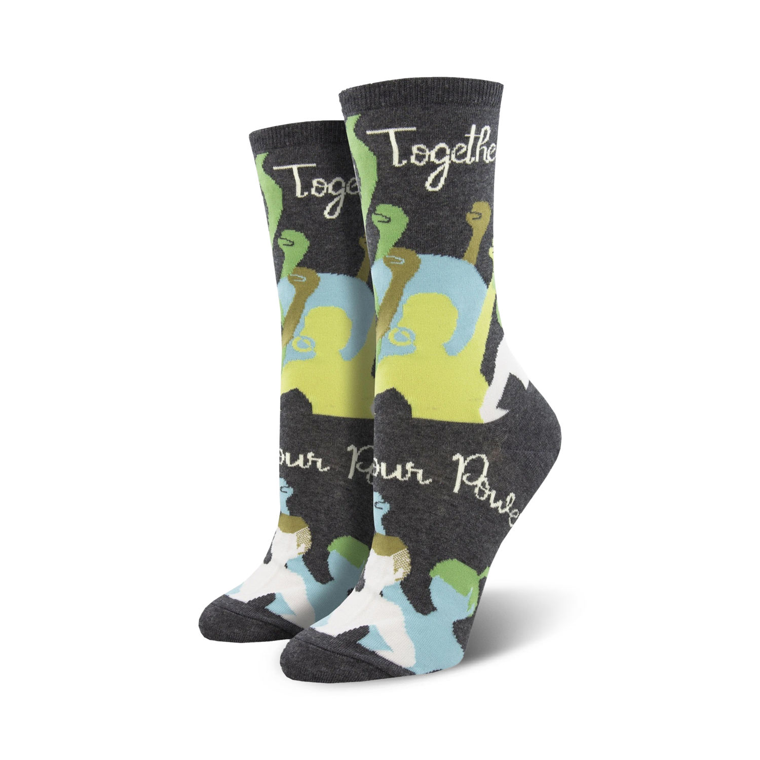 Lifestyle shot showing the socks on a model's feet, highlighting the comfort and style of the socks.