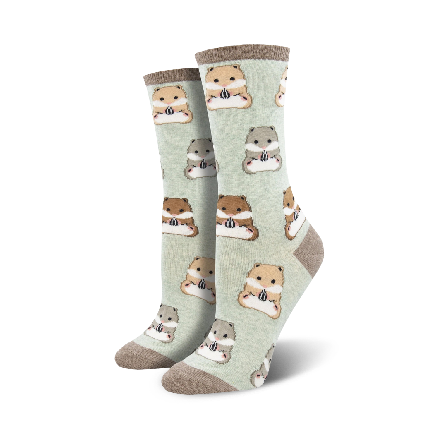 Lifestyle product shot of 'Going Ham' socks on a light-colored background.