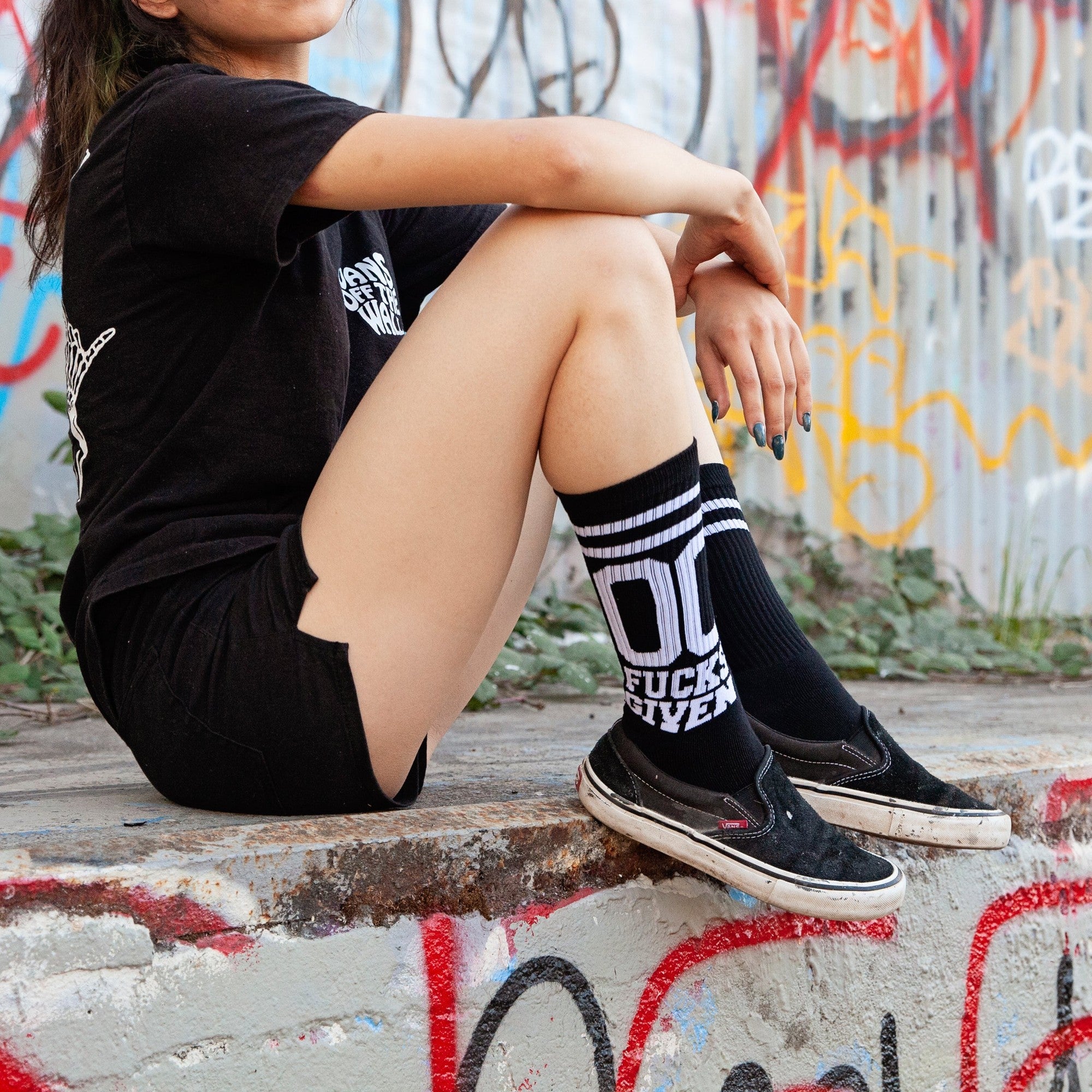 Attitude '00 Fucks Given' Socks | Sockologie