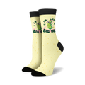 Flat lay showcasing two pairs of the 'I'm Kind of a Big Dill' socks.