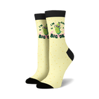 Flat lay showcasing two pairs of the 'I'm Kind of a Big Dill' socks.