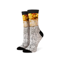 Product shot of Breakfast Burrito 360 socks against a white background.