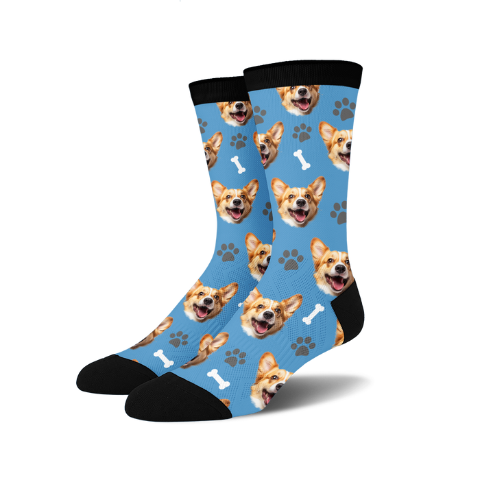 Custom Novelty Face Socks. Fun Gifts for Men and Woman Sockologie