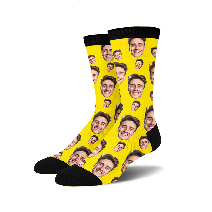  Glohox Novelty Custom Face Socks - Printed Customized